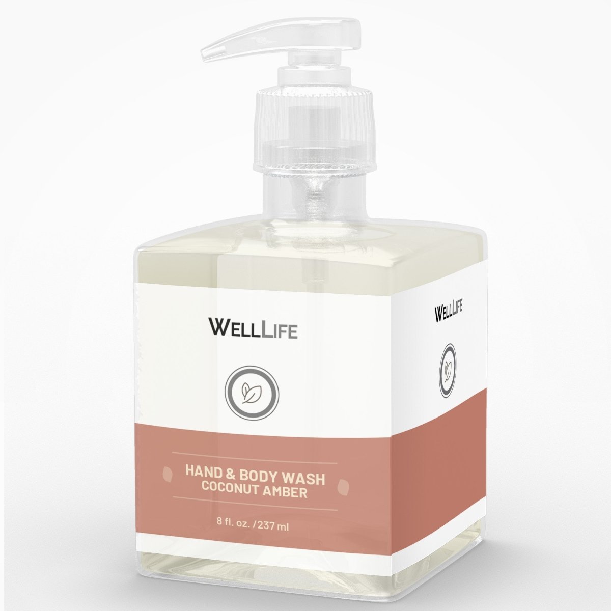 Coconut Amber Liquid Hand and Body Wash - Well LifeSoap
