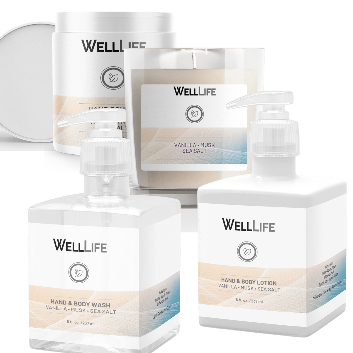Gift Set - Vanilla • Musk • Sea Salt - Well Life