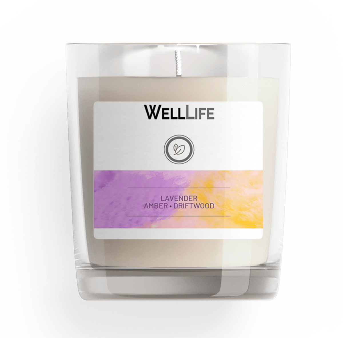 Lavender Amber Driftwood Candle - Well LifeCandle
