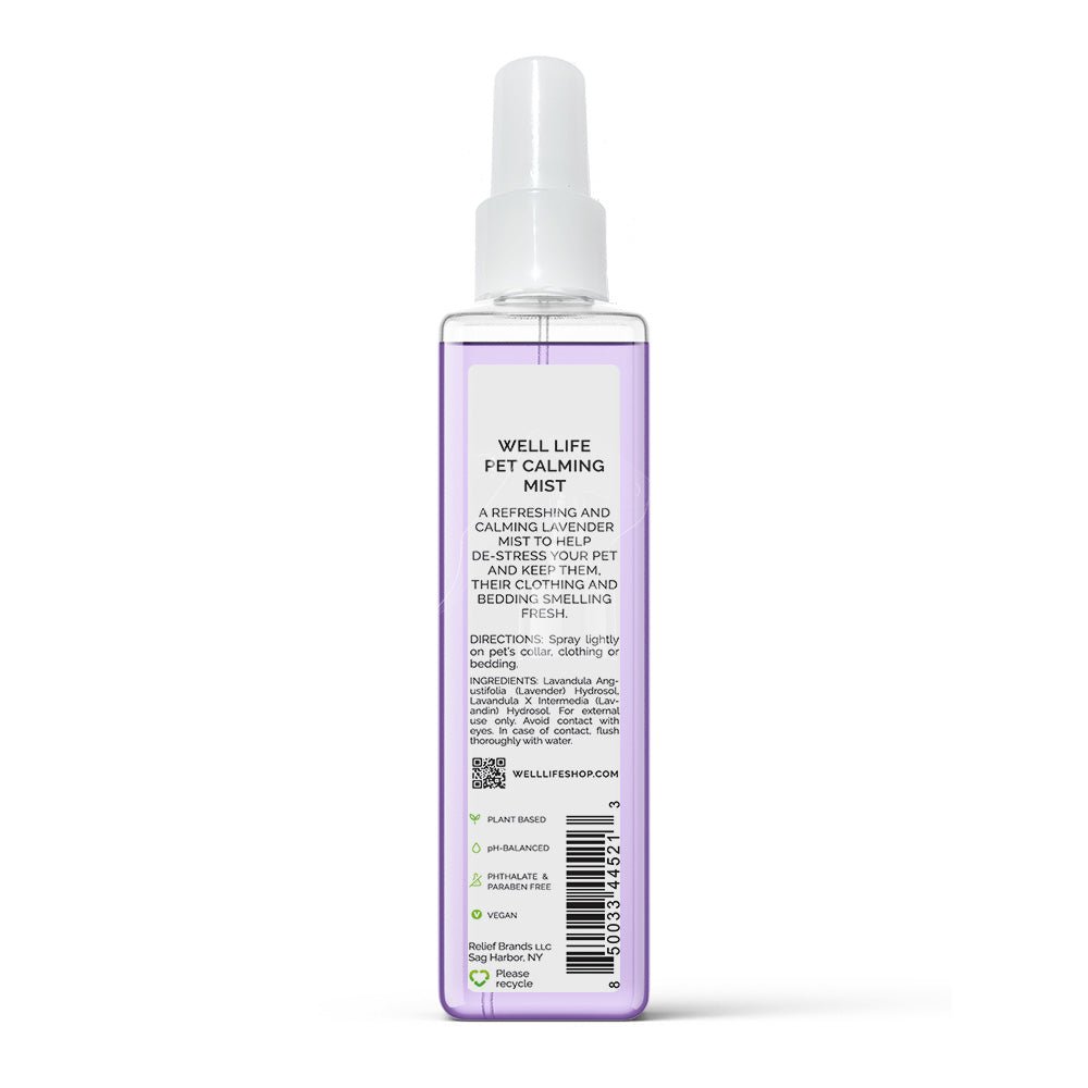 Pet Calming Mist - Organic Lavender - Well LifePet Supplies