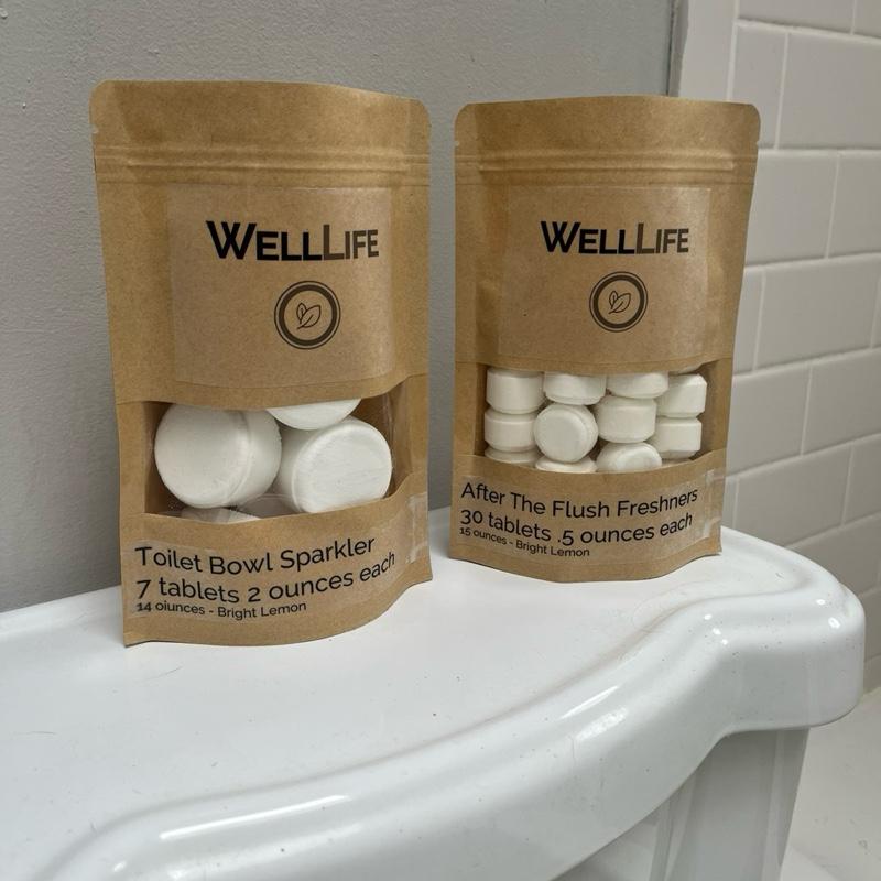 Well Life Toilet Cleaning Duo - After The Flush + Toilet Sparklers - Well Life