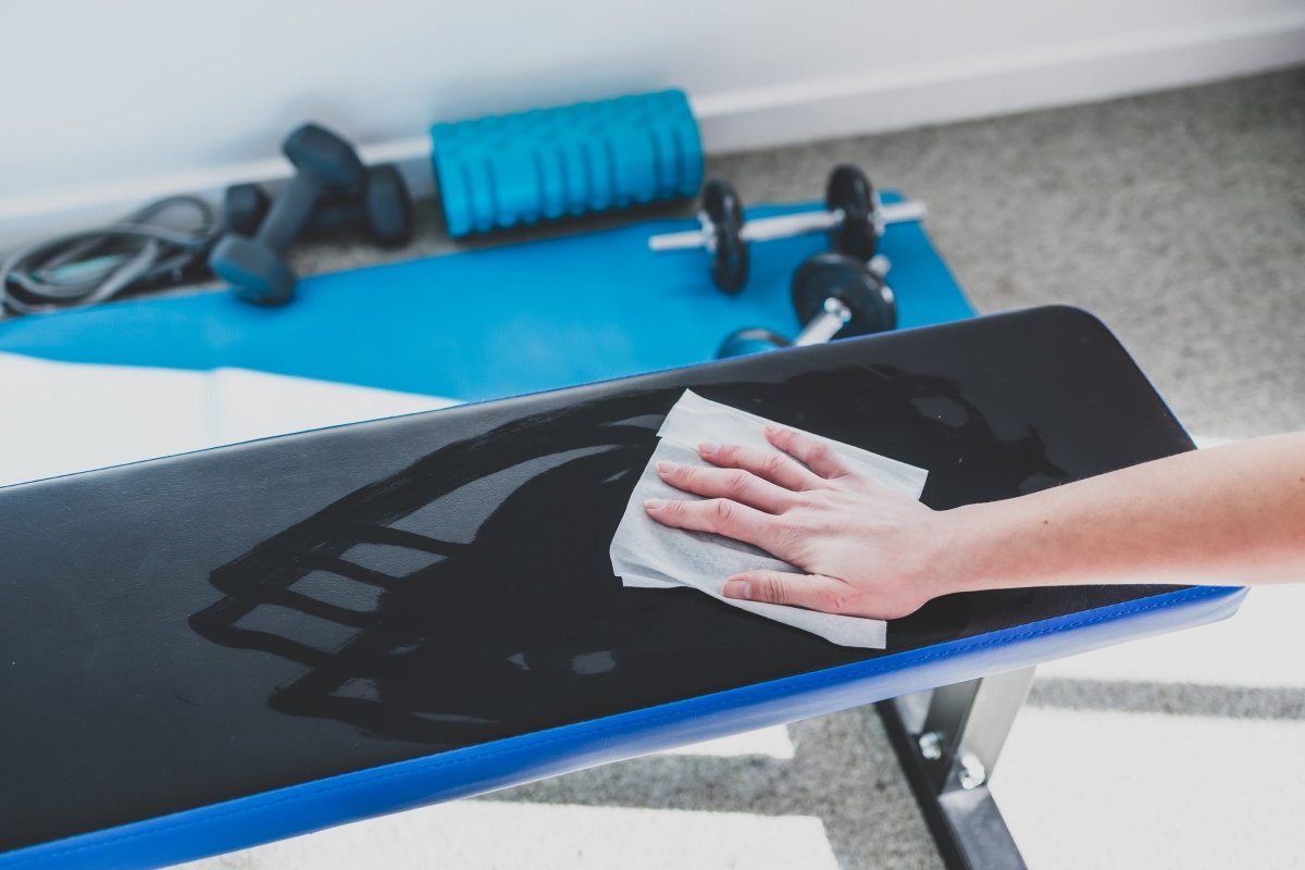 Plant Based Cleaner for Yoga Mats & Fitness Equipment + Towel - Well LifeHome Products