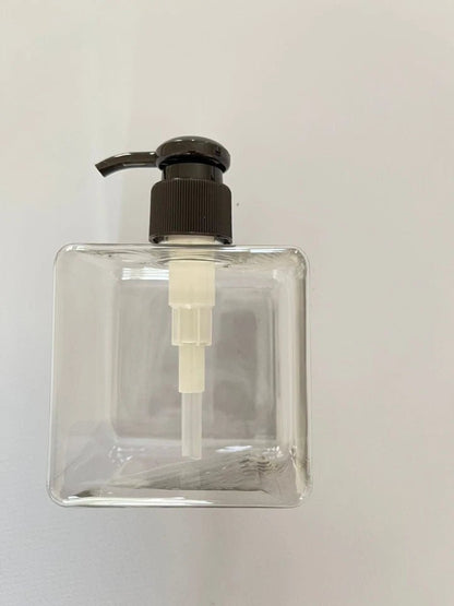 6 Pk Clear Plastic Square Pump Bottles for Lotion, Soap, anything 8oz - Well Life