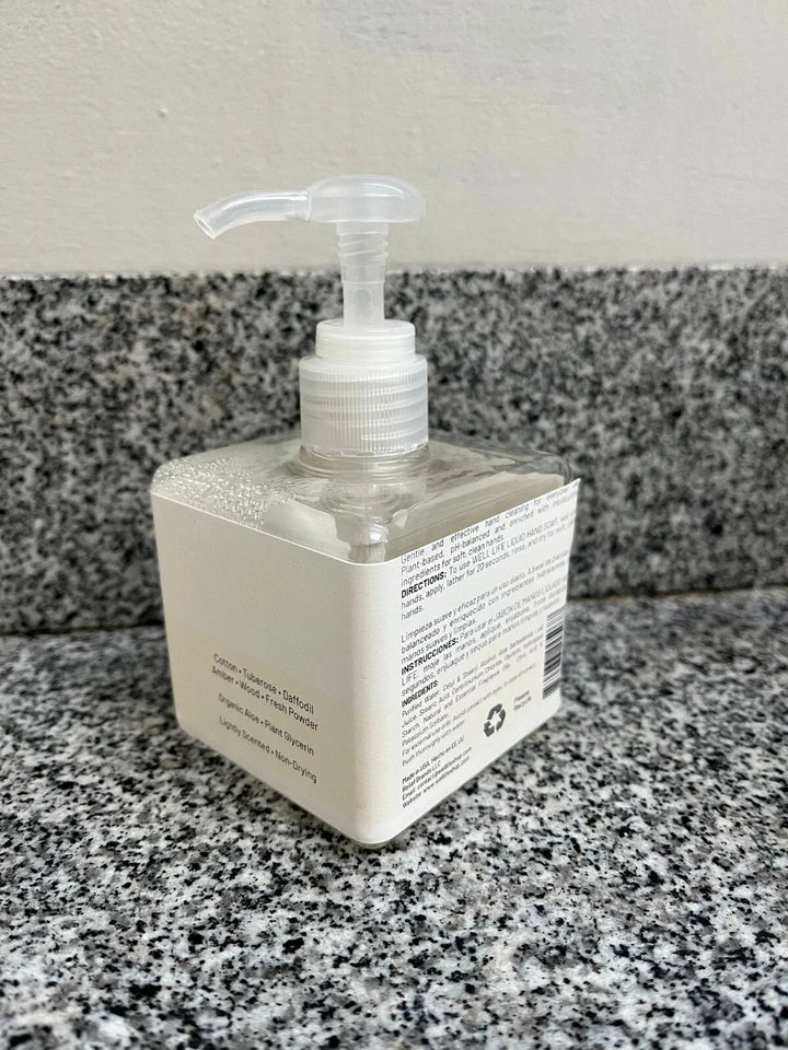 6 Pk Clear Plastic Square Pump Bottles for Lotion, Soap, anything 8oz - Well Life