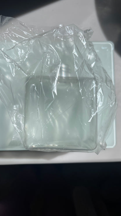 6 Pk Clear Plastic Square Pump Bottles for Lotion, Soap, anything 8oz