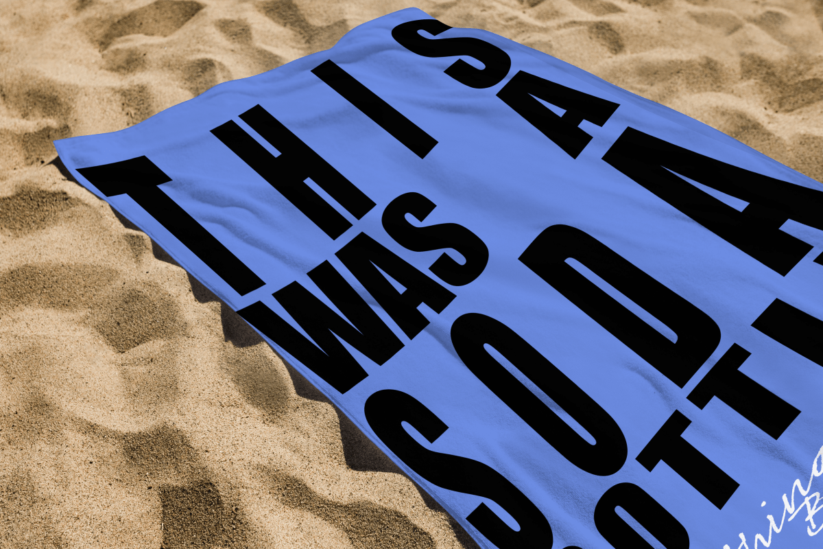 Everything’s Beachy™ rPET Beach Towel “This Was a Soda Bottle.” - Well Life