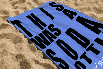 Everything’s Beachy™ rPET Beach Towel “This Was a Soda Bottle.” - Well Life