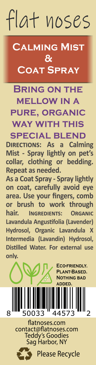 Flat Noses Pet Calming Mist - Pure Natural Lavender - Well LifeAnimals & Pet Supplies