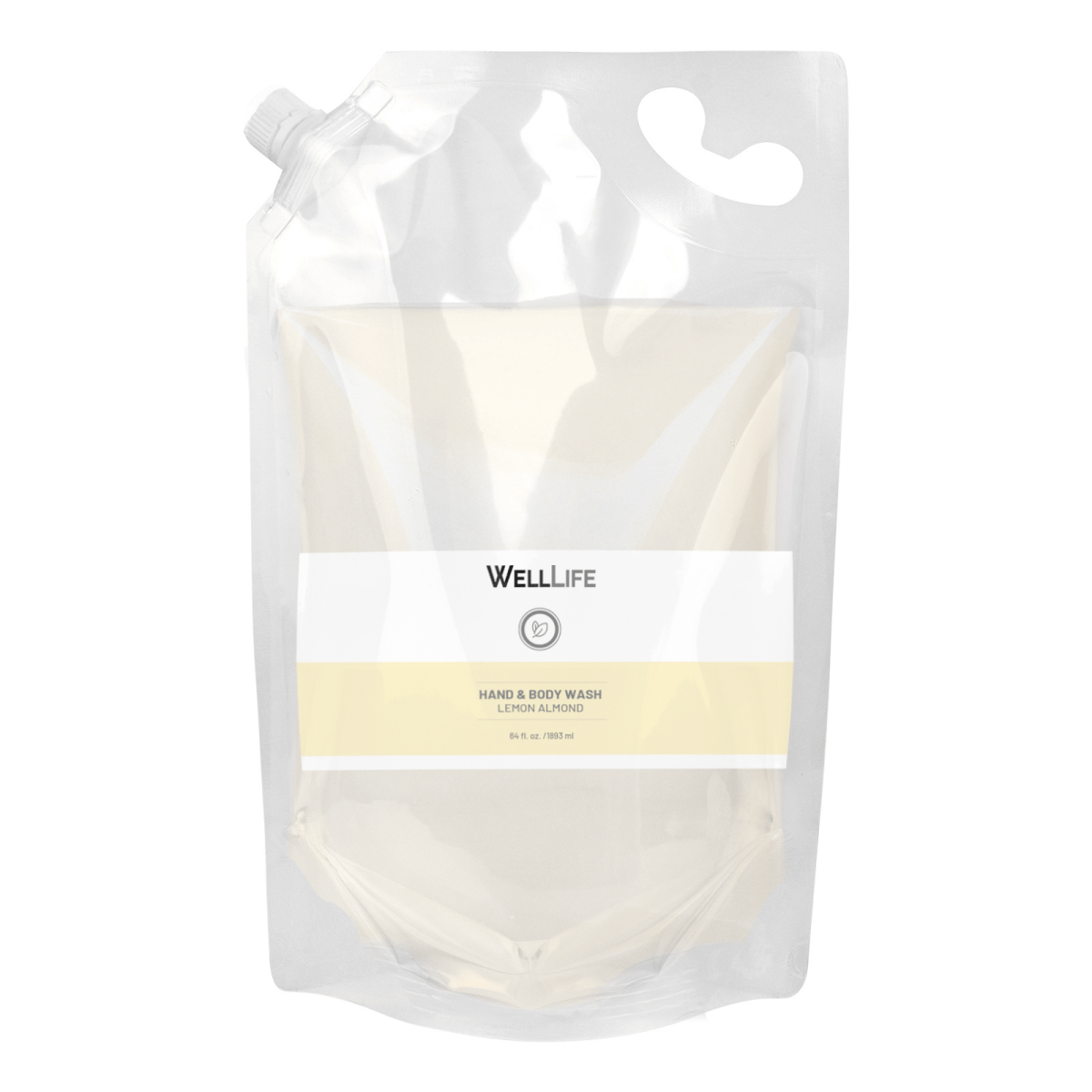 Lemon Almond Hand and Body Wash - 64 ounce Refill - Well Life