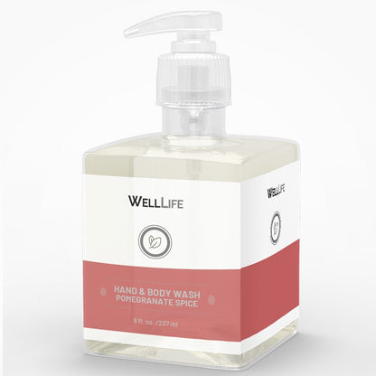 Pomegranate Spice Hand and Body Wash - Well LifeLiquid Hand Soap
