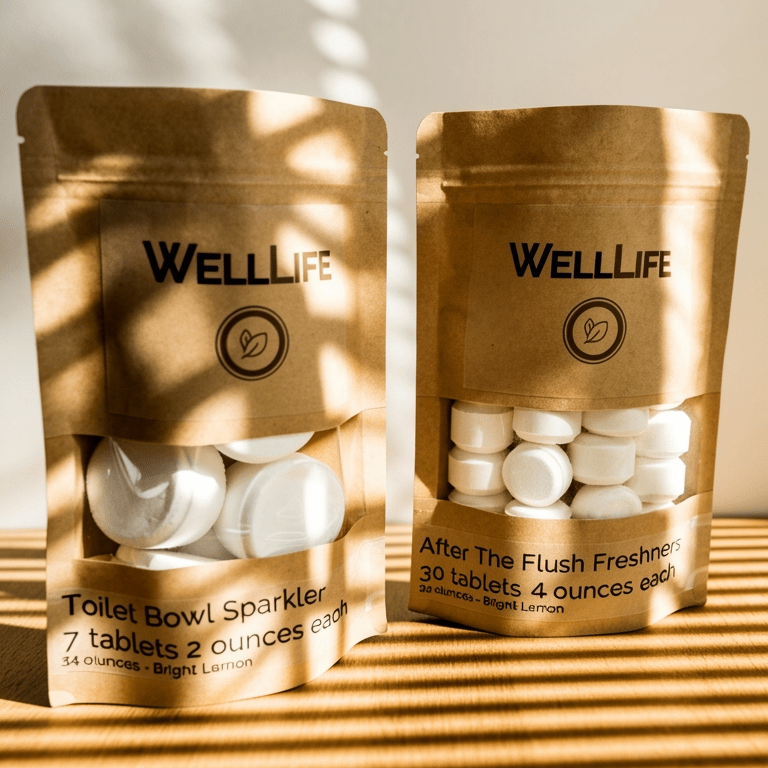Well Life Toilet Cleaning Duo - After The Flush + Toilet Sparklers - Well Life