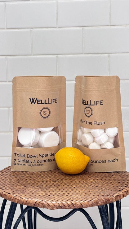Well Life Toilet Cleaning Duo - After The Flush + Toilet Sparklers - Well Life