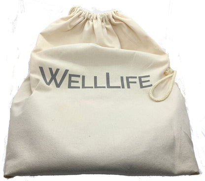 Well Life Plant Based Car Wash Kit with reusable, recyclable and sustainable items. Durable canvas tote bag.
