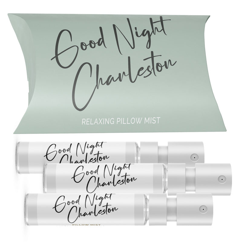 Good Night Charleston Well Life Hotel Bennett Pillow Box three vials