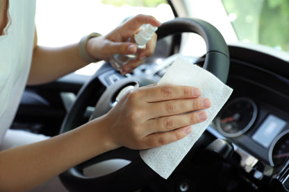 Car cleaning with Well Life All Purpose Cleaning Tablets. Just mix with water. Save the environment by not shipping water. Save money on this household essential.